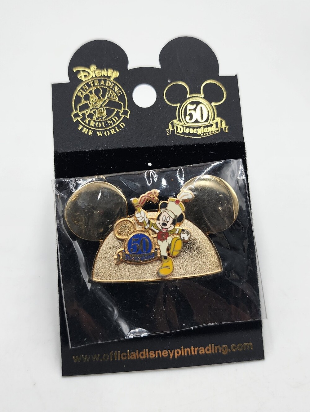 Disney Disneyland 50th Anniversary Mickey Mouse Pin